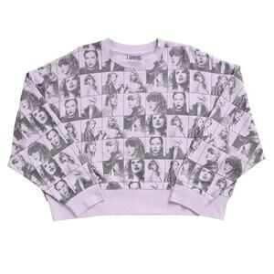 NEW The Eras Tour Cropped Lavender Pullover Sweatshirt Taylor Swift 3XL